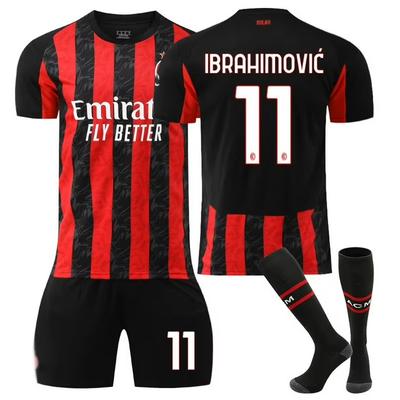 Футбольная форма AC Milan 25-26 для детей и взрослых ИБРАГИМОВИЧ #11