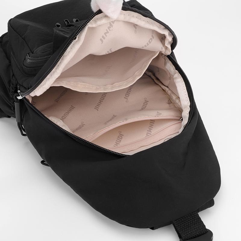 Waterproof Multifunctional Backpack Outdoor Travel Bag Solid Color Shoulder Bag Women's Chest Bag