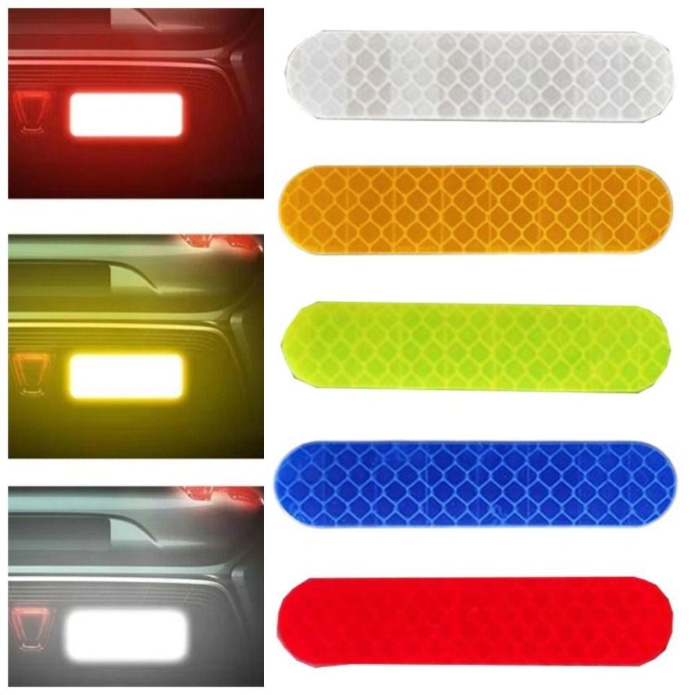 200Pcs High Visibility Motorcycle Helmet Reflective Stickers Night Safety Driving