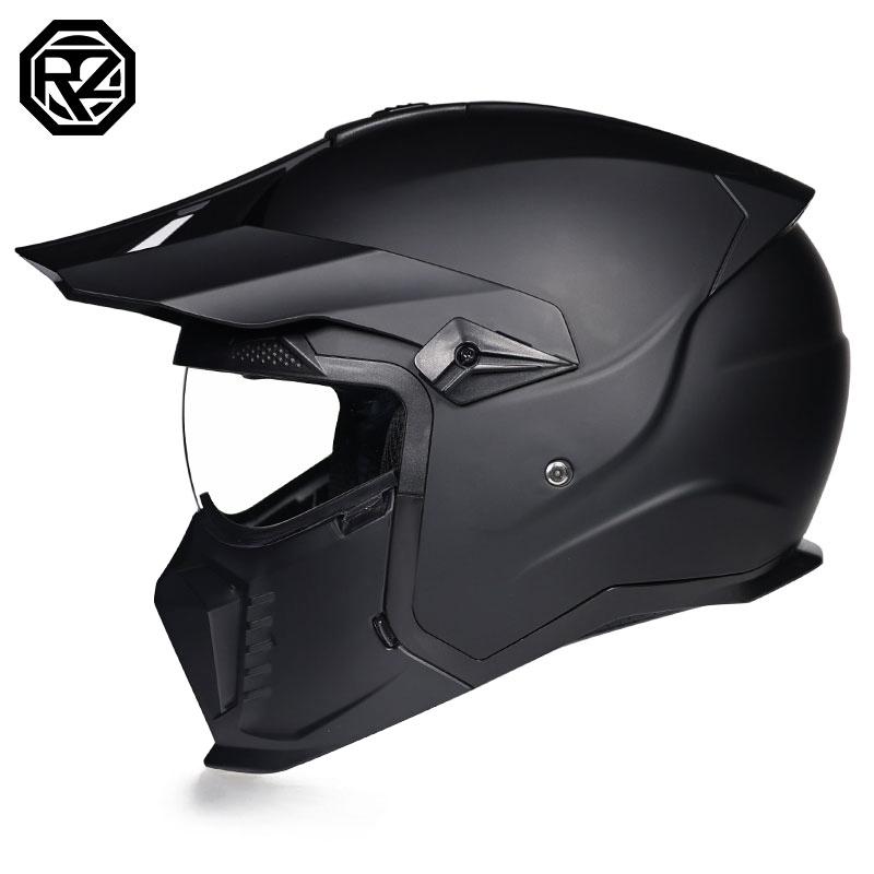 Сертификация DOT ORZ мотоциклетный шлем полный шлем ATV Downhill мотокросс Capacete мужской съемный подбородок Casco Moto для