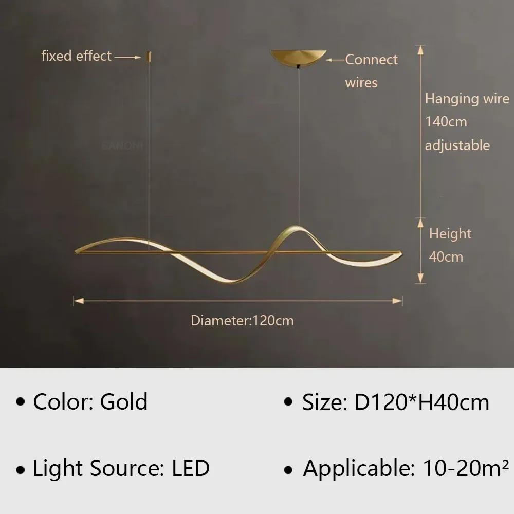 Современный светодиодный подвесной светильник для гостиной, столовой, спальни, потолочная люстра, украшение для дома, внутреннее освещение, люстра