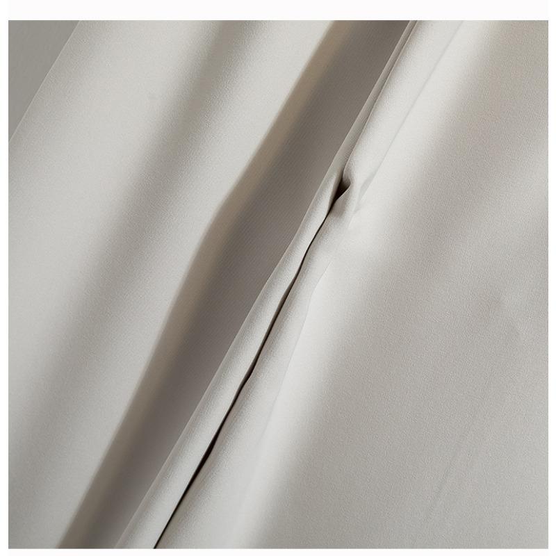 Dimanaf Лето 2025 Женские брюки больших размеров, широкие брюки с высокой талией, базовые эластичные свободные повседневные длинные брюки