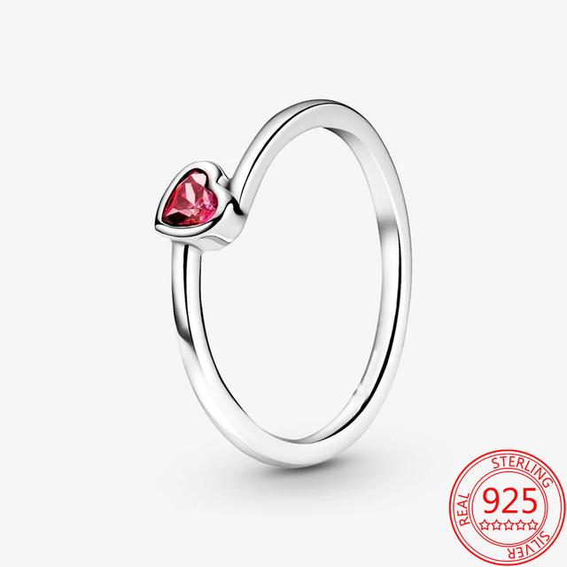 Классическое кольцо из стерлингового серебра 925 пробы, куполообразное золотое кольцо в форме сердца, обручальное кольцо для женщин, модные ювелирные изделия