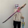 100 см перекованный меч, меч Камисато Аяка, меч для косплея, оружие, реквизит, безопасность, подарок для роли из искусственной кожи