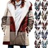 Women's Winter Coat Warm Shaggy Down Hooded Button Down Coat Jacket
