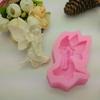 Girls Silicone Chocolate Mold 3d Jelly Biscuit Ice Lollipop Gelatin Sugar Baking Cake Pop Moulds Confectionery