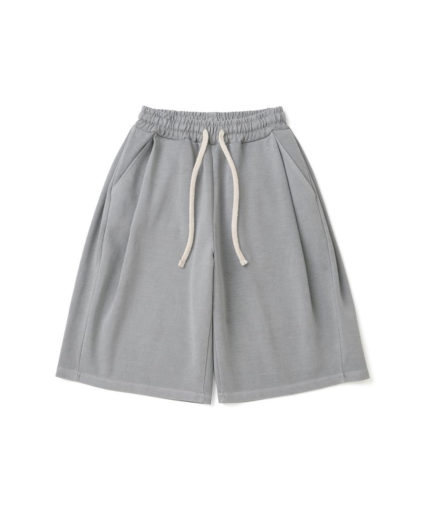 KNITTED Bermuda Training Half Pants Pigment Stone Grey
