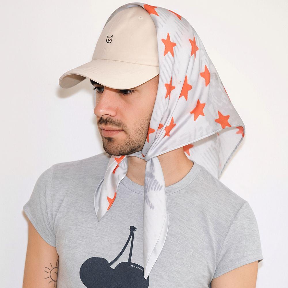 Звездный леопардовый платок-бандана, универсальный, в стиле панк, изысканный тюрбан с принтом Y2k, для отпуска