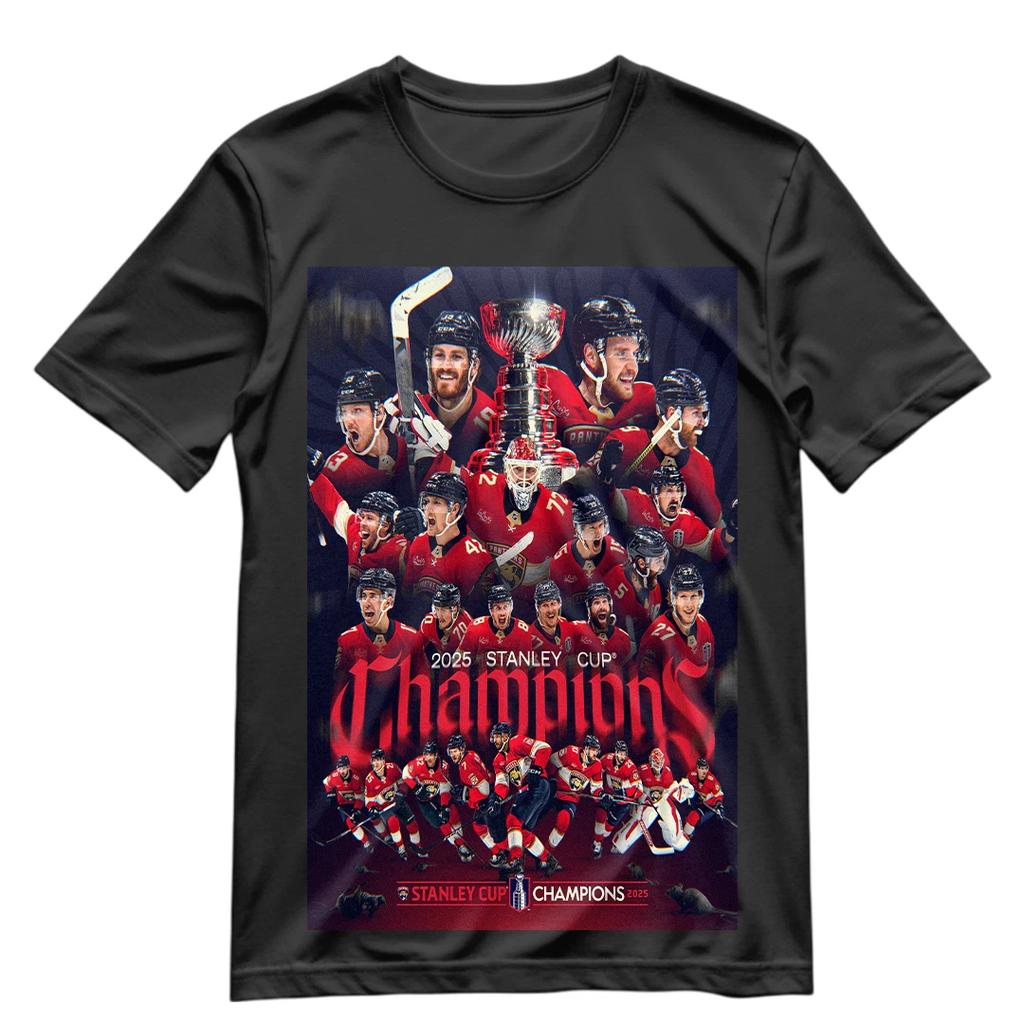 Футболка Чемпионы Кубка Стэнли 2025 Florida Panthers S-3XL Back To Back Кубок Стэнли