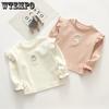 Baby Girl's Long Sleeved T-shirt for Spring and Autumn Wear Baby Top Princess Shirt Stylish Korean Girl's Base Shirt