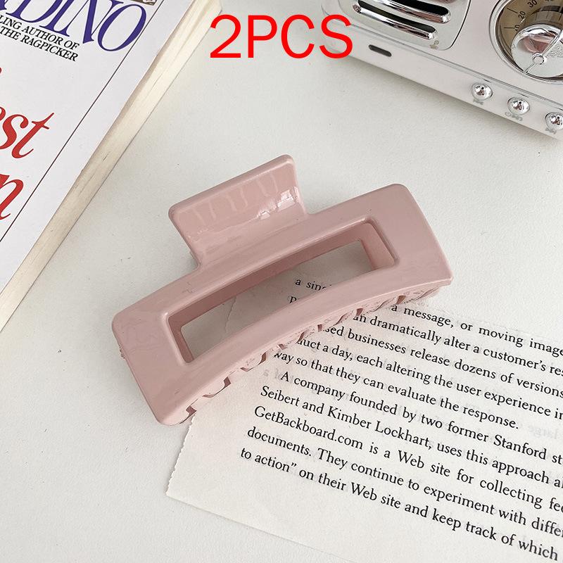 2 шт., комплект головных уборов премиум-класса, новые женские модные зажимы для волос, кофейные, черные, акриловые, большие заколки для волос, зажим для женщин, заколка, аксессуары для волос