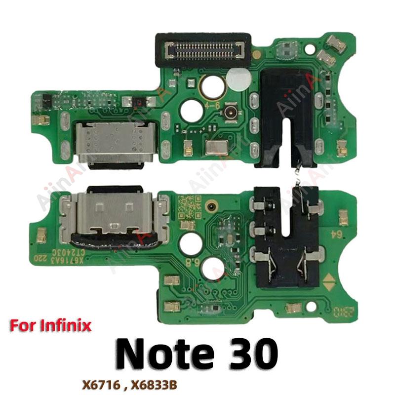 AiinAnt Для Infinix Note 7 30 40 30i Pro Lite Vip 4G 5G Док-станция Микрофон USB-зарядка Плата Разъем для зарядки Порт Шлейф