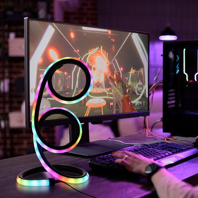1шт креативная современная настольная лампа, USB-разъем, магическое изменение цвета, подходит для спальни, игровой комнаты, вечеринки
