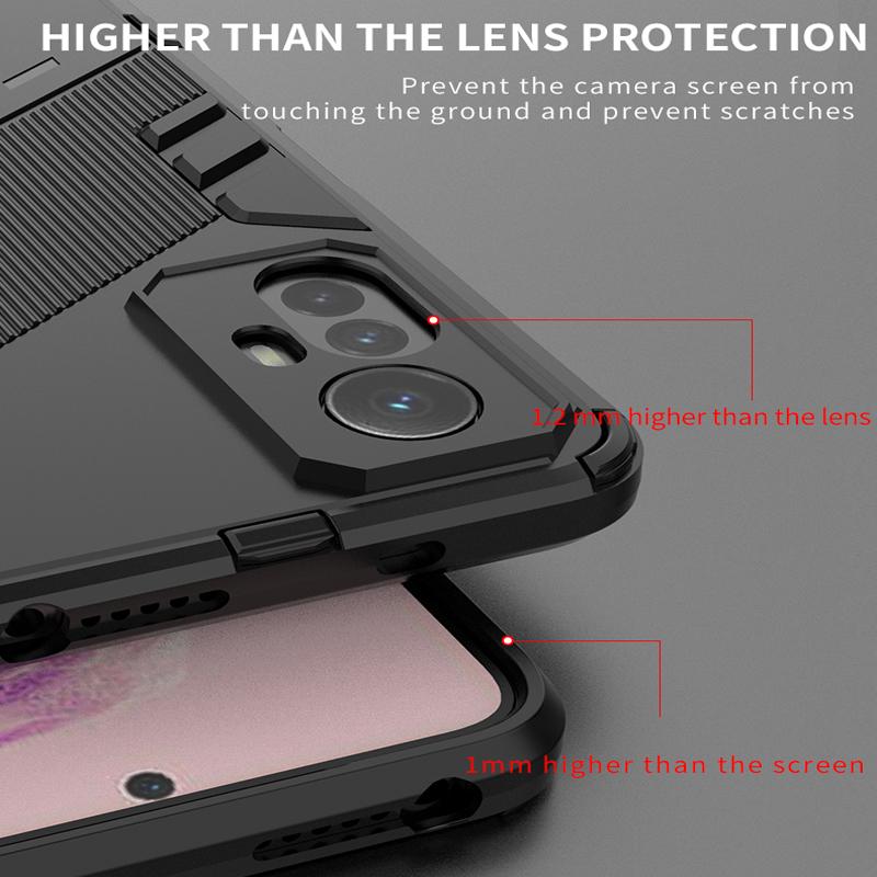 Ударопрочный чехол для Xiaomi Redmi Note 12 13 Pro Plus + 12S 4G 5G Protect Armor Holder Back Coque для Redmi 12C 13C Phone Cover