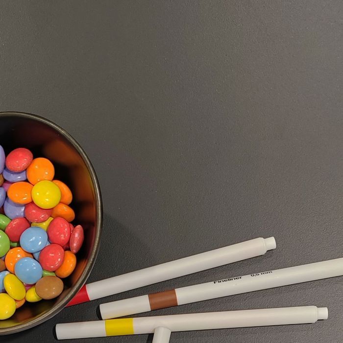 60 X 60 Cm High Table - Dina Model with Solid Black Legs