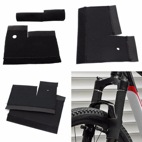 1 пара Защита цепи рамы велосипеда Велоспорт MTB Защитная накладка на переднюю вилку Чехол