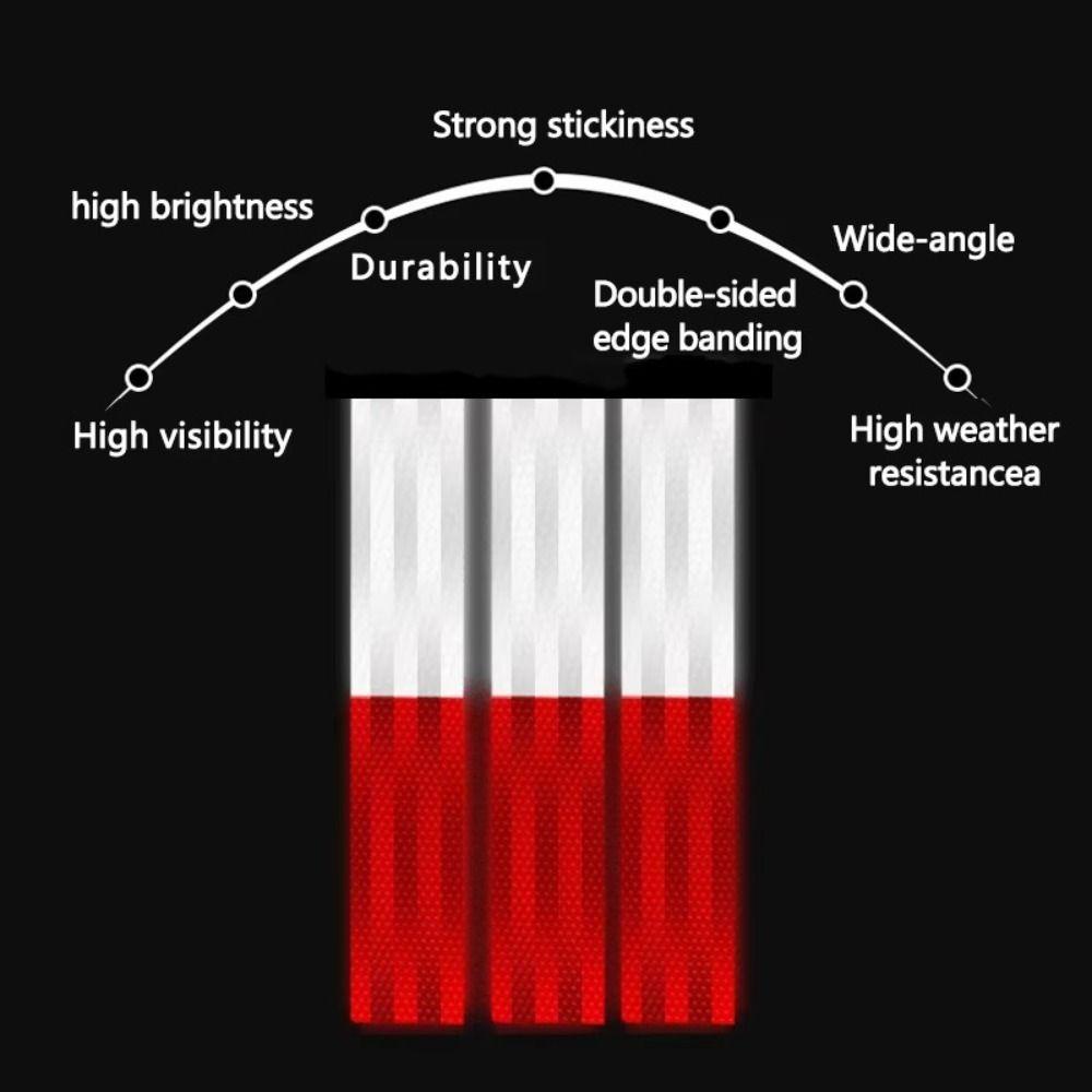Светоотражающая лента с сильным клеем Водонепроницаемая светоотражающая предупреждающая наклейка Предупреждающие знаки безопасности Наружная