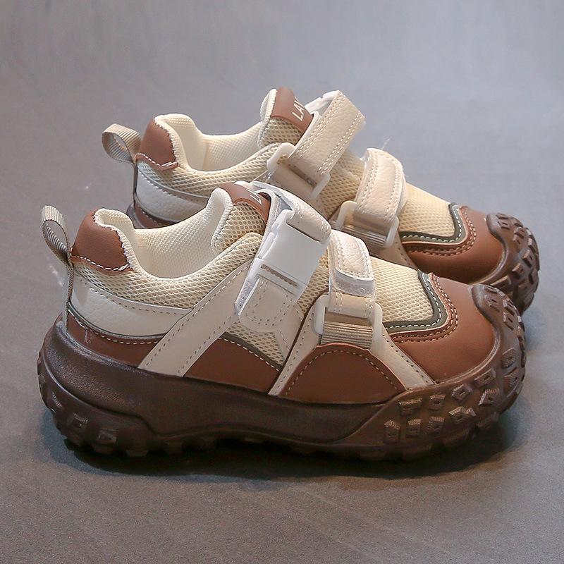 Обувь для мальчиков весна и осень новые сетчатые дышащие детские студенческие спортивные туфли средние туфли для мальчиков постарше для пап