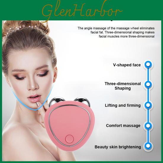 Facial Massager Machine Face Lifting Microcurrent Roller Skin Tightening Usb Charging Beauty Device For Eyes Rejuvenation Anti Wrinkle