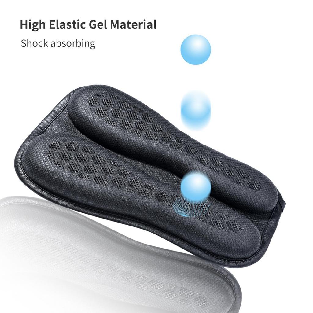 Foldable Motorcycle Seat Cushion,High Elasticity Gel 3D Honeycomb Comfortable Breathable Shock Absorption for Long Ride Seat Cushion