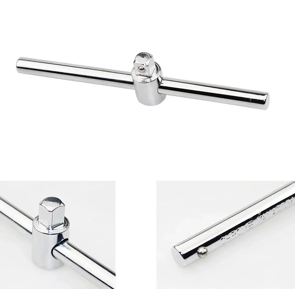 1/4" 3/8" 1/2" Socket Wrench Extension Drive Socket Wrench Extension Sliding T Bar Auto Driver & Car Repair Tools Crv Material