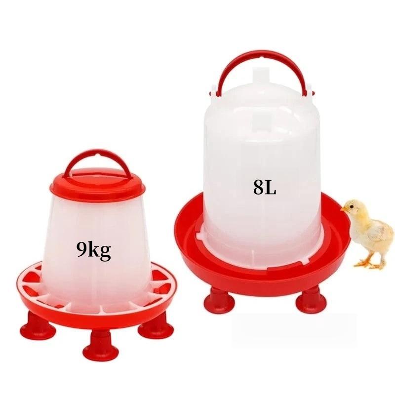 Automatic Chicken Feeder Water Bucket With Poultry Chicken Feeder Durable Water Barrel Drinker Quail Drinking Farm Supply