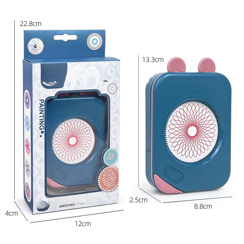 Волшебный спирограф, игрушки для рисования, шаблон для рисования, многофункциональные аксессуары, геометрическая линейка, инструменты для рисования, набор для хранения, детские игрушки