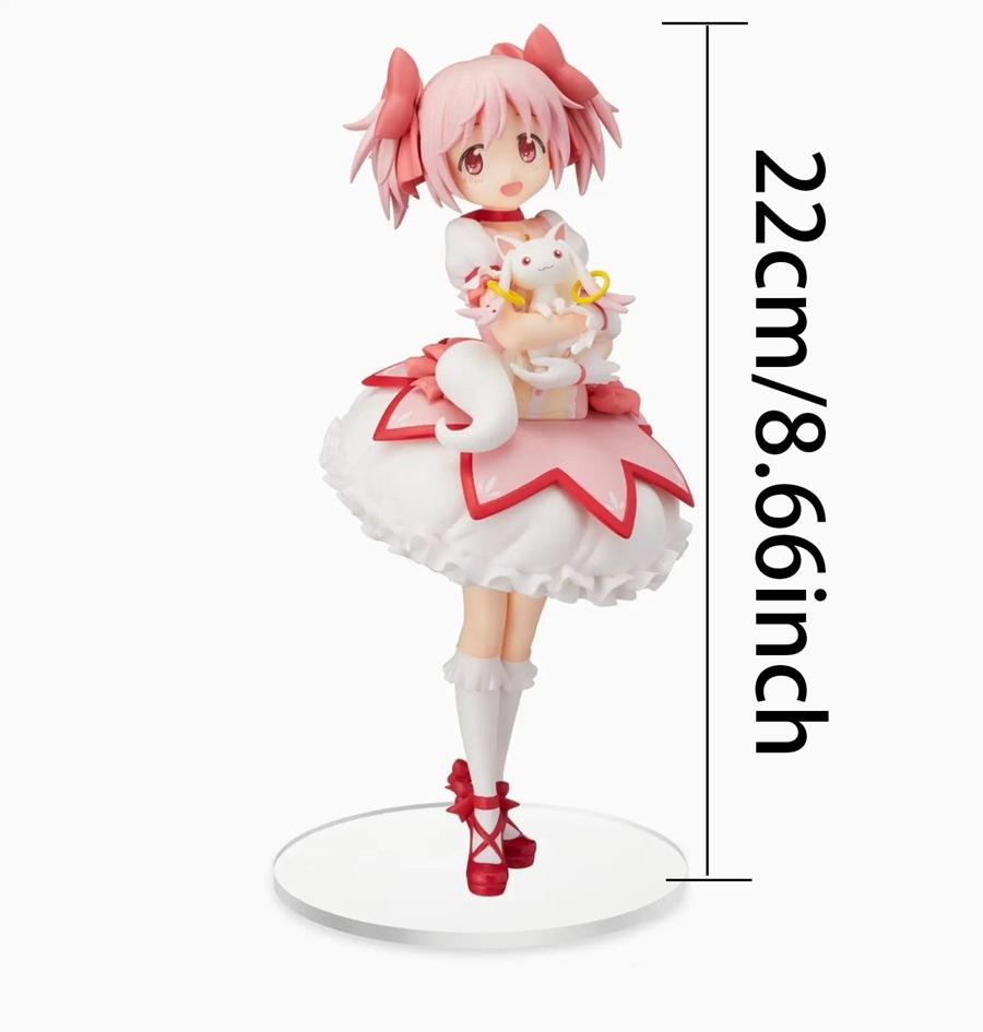 22 см Аниме Фигурка Puella Magi Madoka Magica Канаме Мадока Фигурка Действия Кавайная Акеми Хомура Фигурка ПВХ Коллекционная Модель Игрушки