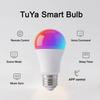 Tuya Wifi BLE Умная светодиодная лампа Alexa Светодиодная лампа E27 RGB 85-265V Умные лампы для Google Ассистента Smart Life