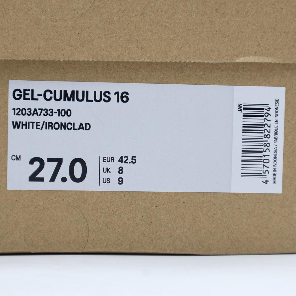 1203a733-100 Asics Gel-Cumulus 16 Белый Ironclad (Мужской)