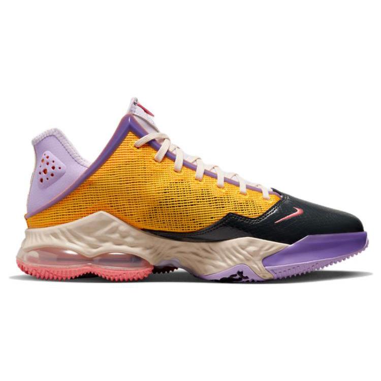 Nike LeBron 19 Low 'Mismatch' (Unisex) Lilac / Dark Smoke Grey / Pearl White / Pink Gaze Basketball Shoes DO9828 500