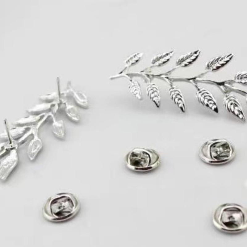 Новая винтажная брошь-булавка для воротника рубашки в виде листа, брошь для воротника для женской броши, металлическая брошь, декоративная булавка для одежды, свитера, модная бижутерия