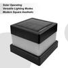 Уличный столбовой светильник для двора, квадратный фонарь, водонепроницаемый, для забора, крышка столба, на солнечной зарядке, для дорожки, подъездной дороги, кемпинга, дороги