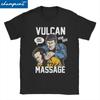 Футболка с массажем вулканцев, научно-фантастический фильм, мужская, женская, StarTrek, новинка, из чистого хлопка, с круглым вырезом, с коротким рукавом, одежда