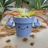 Funny & Unique Middle Finger Plant Pot, Face Smiling Flower Pot, Succulent Planter, Resin Figure Planter Pot For Indoor Outdoor