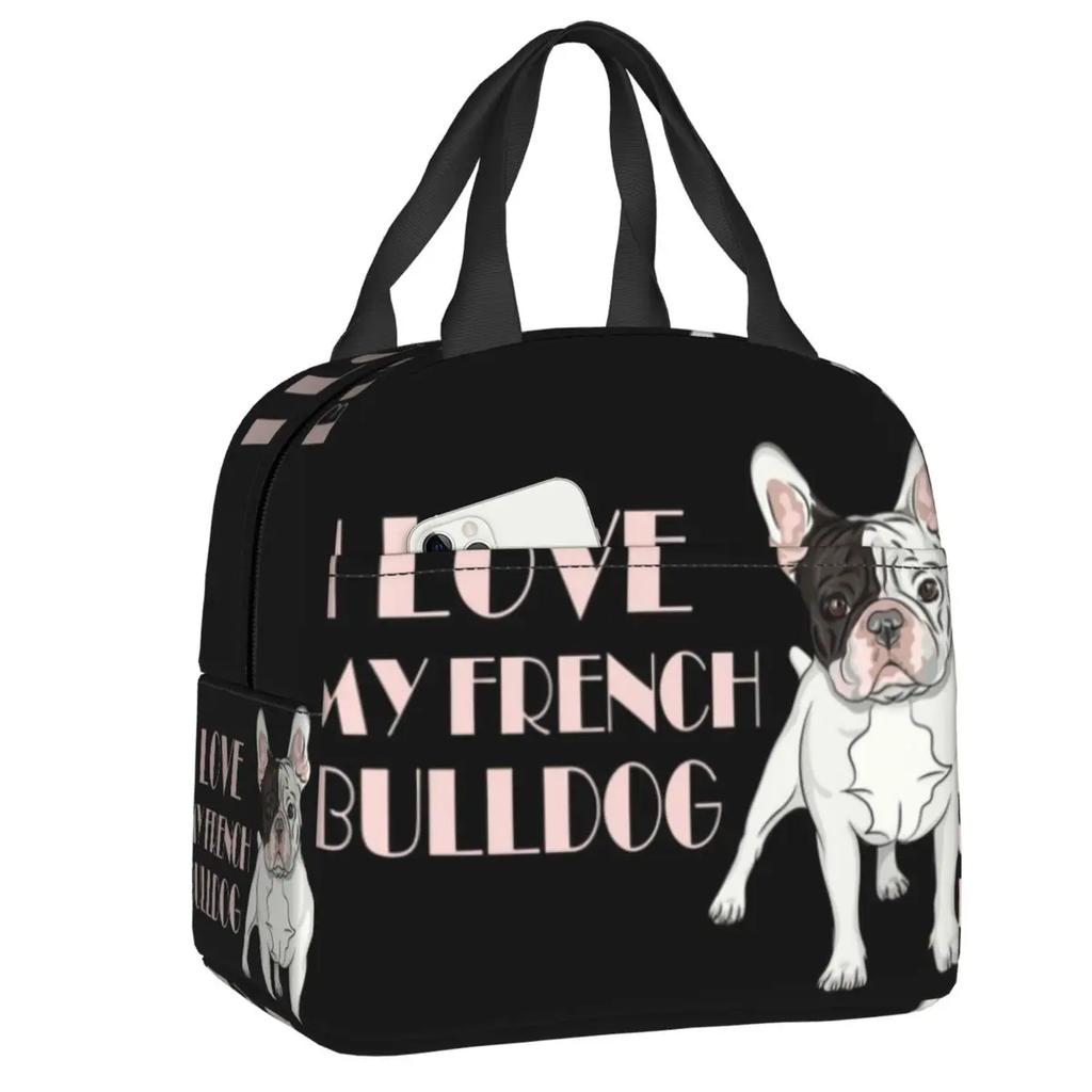 Французский бульдог термосумка для обеда для женщин герметичная французская собака любительница холодильника термосумка для обеда офис работа школа