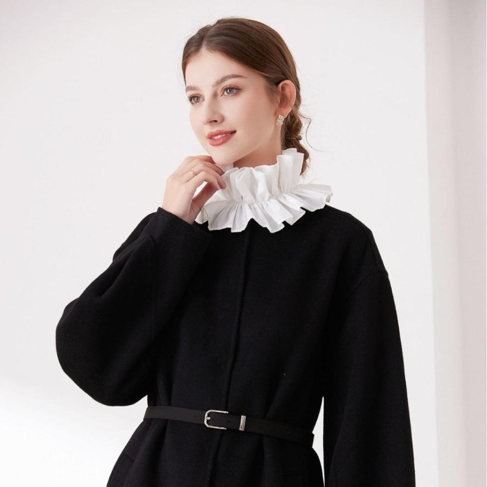 Black White Fake Collar Solid Color Decorative Collar Palace Style Bow Tie Four Seasons