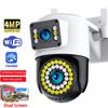 LS VISION 4K 8MP WiFi камера с двумя объективами Камера видеонаблюдения Двойной экран PTZ Отслеживание с использованием искусственного интеллекта Двусторонняя аудиосвязь Обзор на 360° Домашнее видеонаблюдение Yoosee