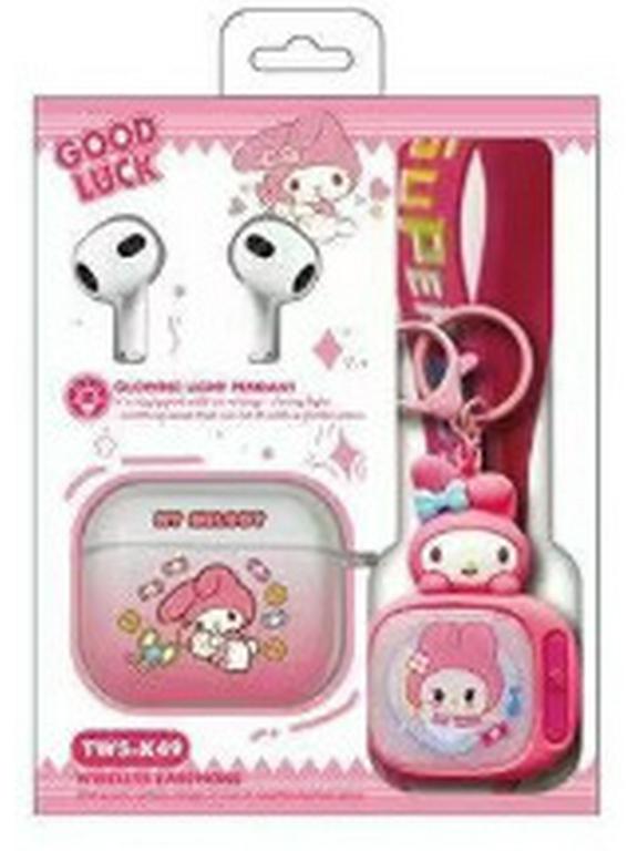 2025 TWS-K49 Беспроводные Bluetooth 5.4 Мультяшные Sanrio Мини-телевизор Подвеска Наушники
