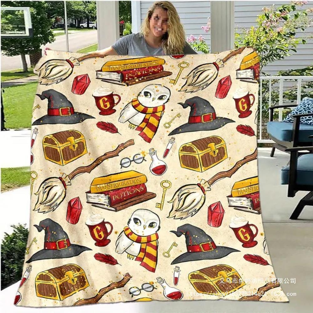Flannel Fleece Blanket Cover Flannel New 2024 Halloween Bed Sheet Blanket Home Sofa