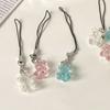 1Piece Cute Cartoon Anime Bear Transparent Mobile Phone Chain Bag Charms