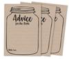 Inkdotpot Bridal Shower Games Advice For The Bride Set Of 50A Rustic Kraft Mason JarA Mad Libs Game