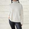 Autumn and Winter Casual High Collar Button Women's Knitted Sweaters