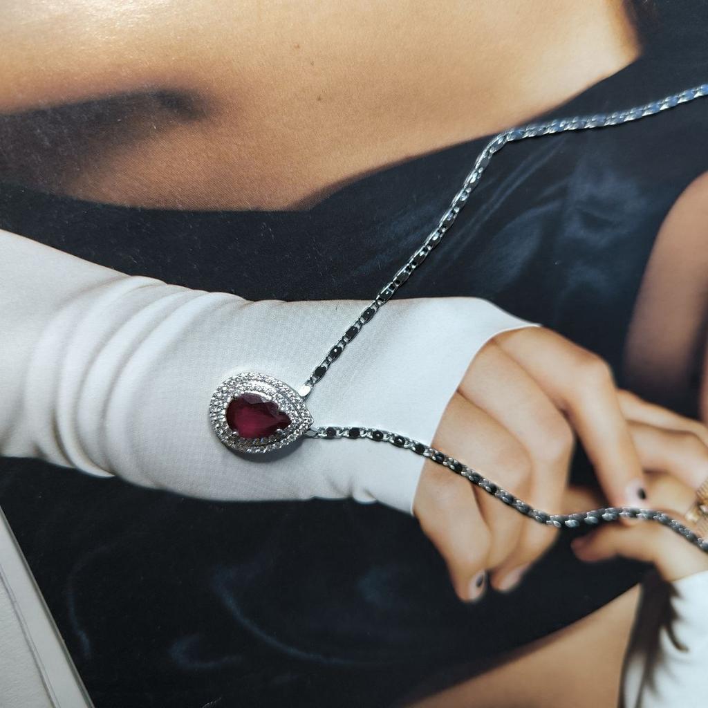 Серебряная подвеска с рубином 3.001ct (2182443)