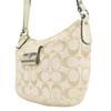 Used COACH Shoulder Bag Signature 43740 canvas/leather gold Gurege one belt