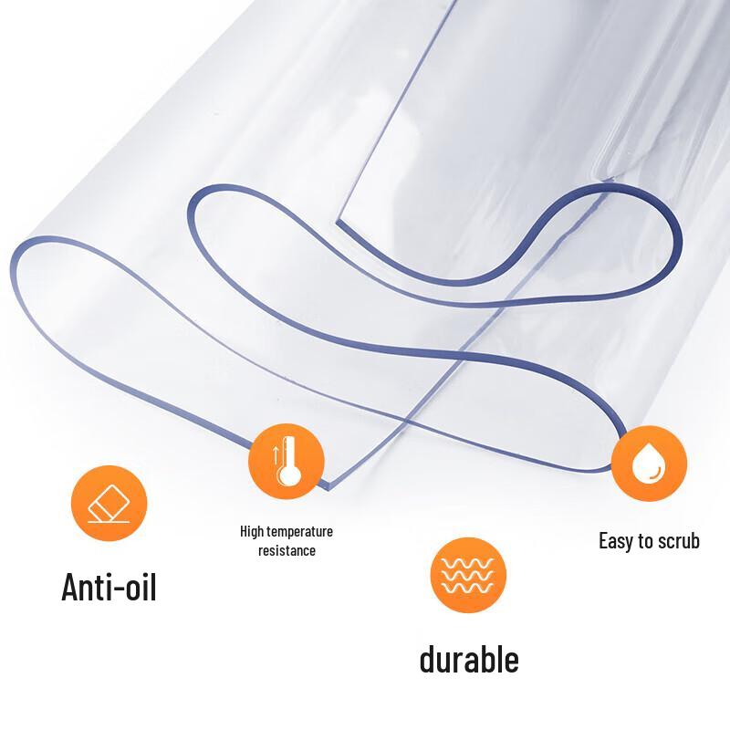 Clear PVC Soft Glass Protective Mat