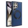 Чехол-подставка из кожи Business с вращающимся кронштейном для Samsung S22 S23 S24 S25 Plus Ultra S24 FE с магнитным кольцом и держателем