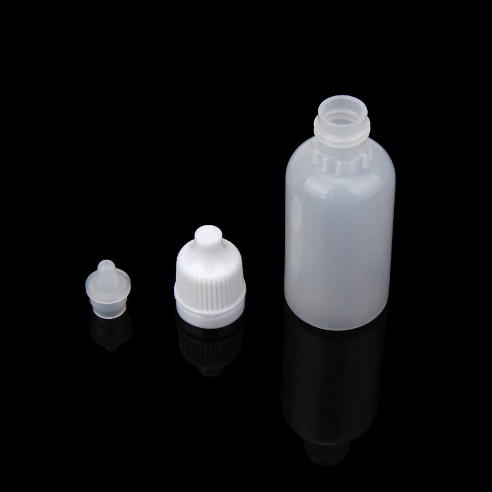 50PCS 20ml Empty Plastic Squeezable Dropper Bottles Eye Liquid Dropper