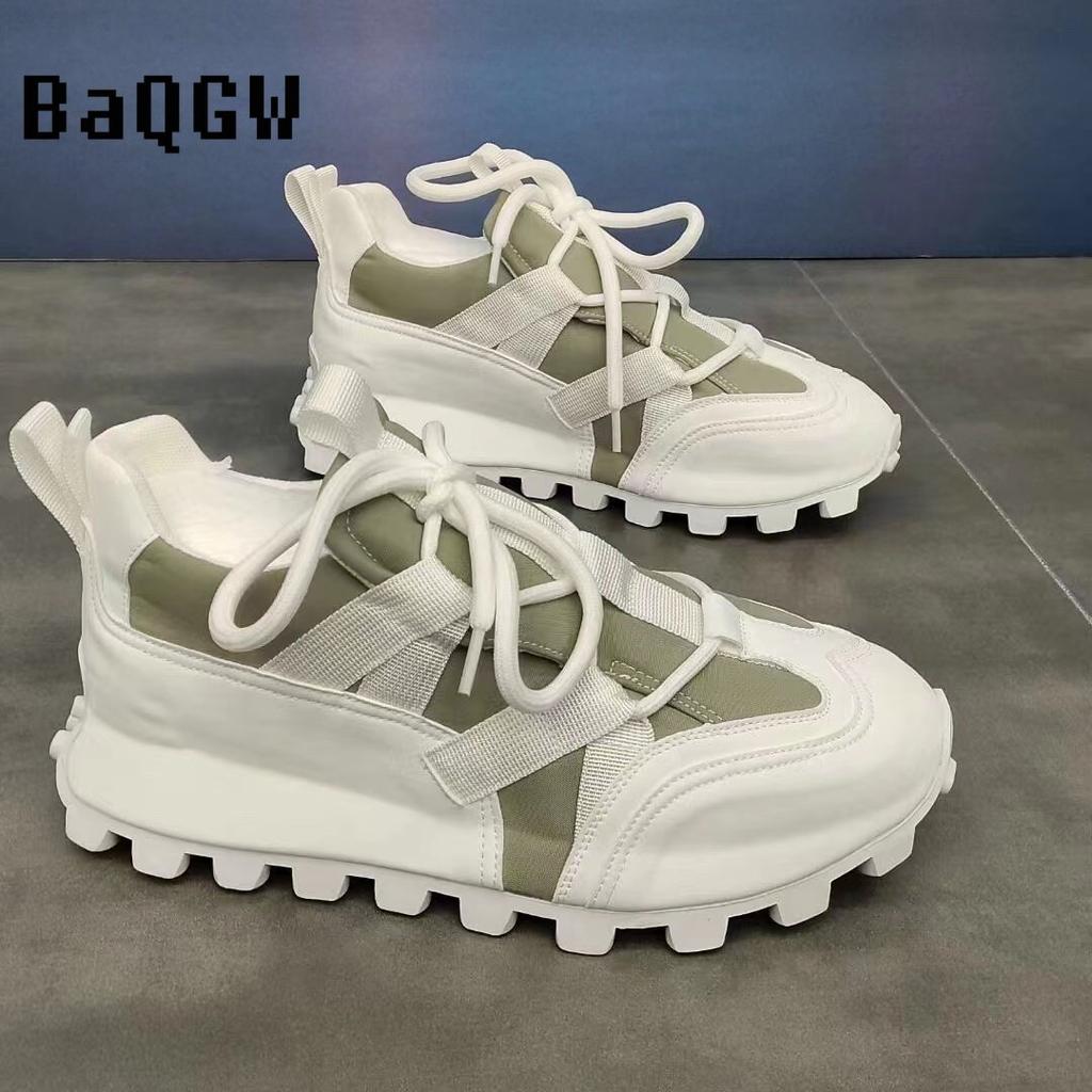 Модные мужские дизайнерские массивные кроссовки для скейтбординга повседневные мокасины из микрофибры и кожи в стиле пэчворк с увеличенным внутренним слоем