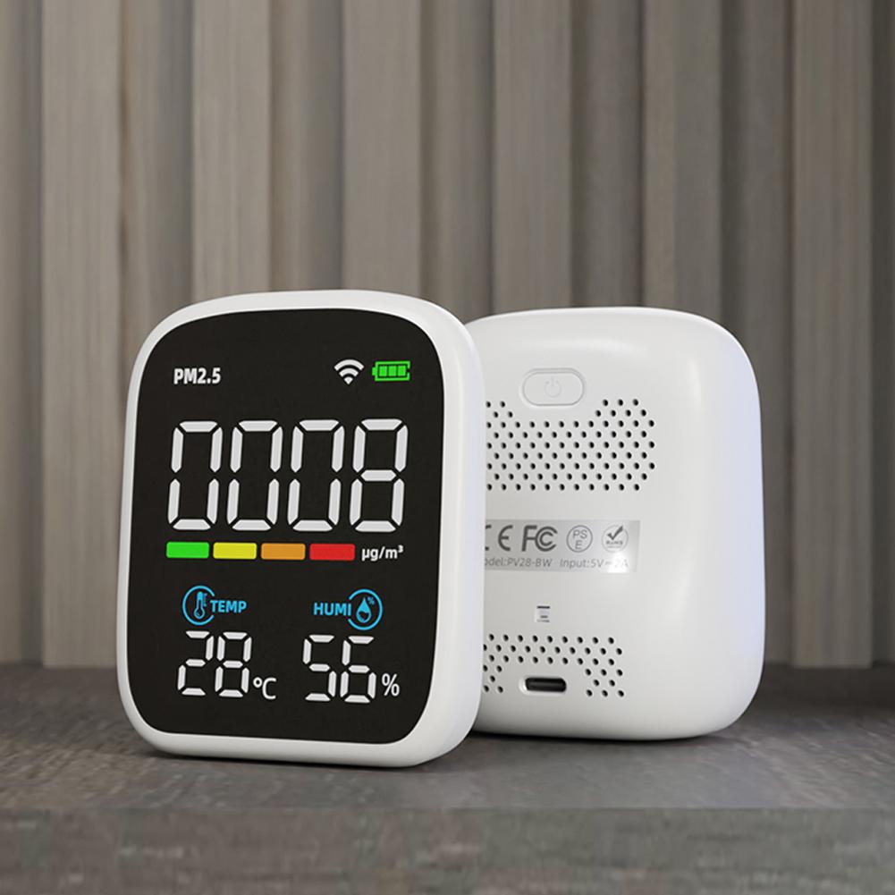 Портативный светодиодный дисплей PM2.5 детектор многофункциональный лазерный измеритель температуры и влажности